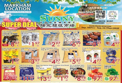 Sunny Foodmart (Markham) Flyer September 18 to 24