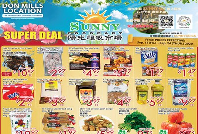 Sunny Foodmart (Don Mills) Flyer September 18 to 24