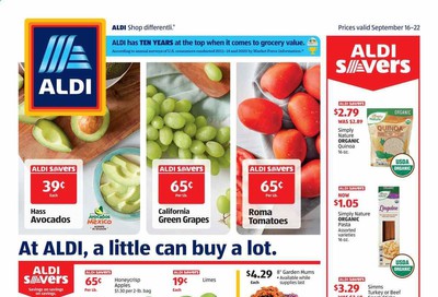 ALDI Weekly Ad Flyer September 16 to September 22