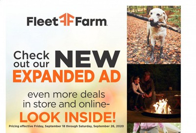 Fleet Farm Weekly Ad Flyer September 18 to September 26