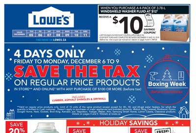 Lowe's Flyer December 5 to 11