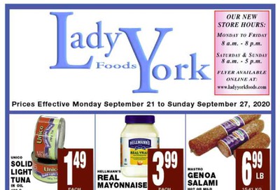 Lady York Foods Flyer September 21 to 27