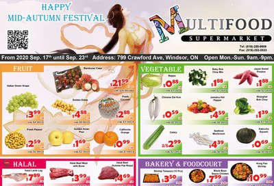 MultiFood Supermarket Flyer September 17 to 23