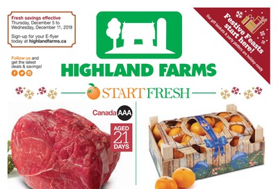 Highland Farms Flyer December 5 to 11