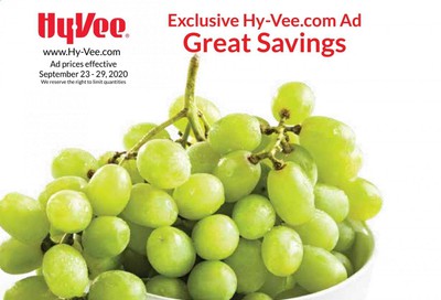 Hy-Vee (IA, IL, KS, MN, MO, NE, SD, WI) Weekly Ad Flyer September 23 to September 29