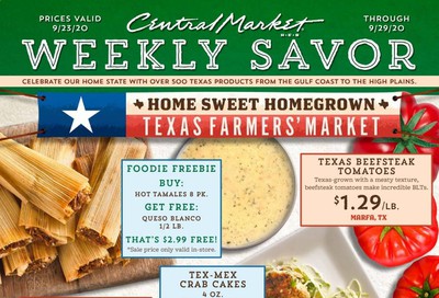 Central Market Weekly Ad Flyer September 23 to September 29