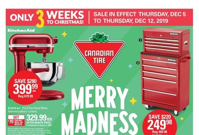 Canadian Tire (Atlantic) Merry Madness Sale Flyer December 5 to 12