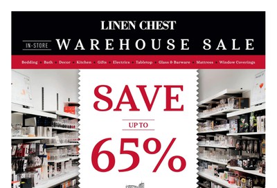 Linen Chest Warehouse Sale Flyer September 23 to October 18