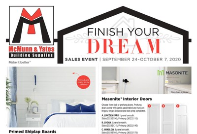 McMunn & Yates Building Supplies Flyer September 24 to October 7