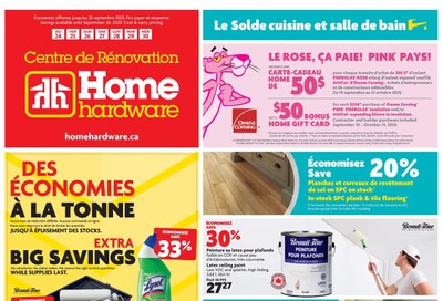 Home Hardware Building Centre (QC) Flyer September 24 to 30