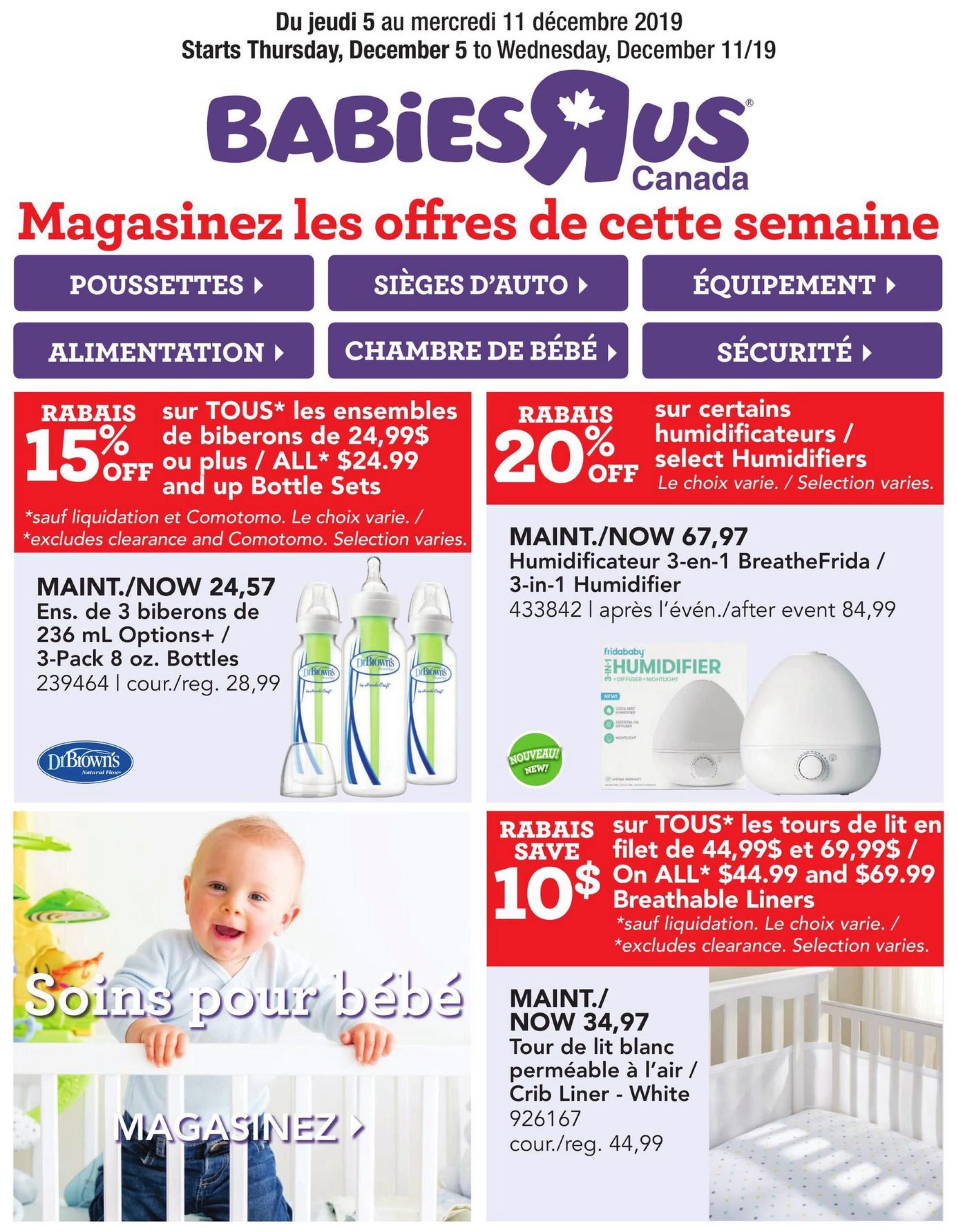 Babies R Us (QC) Flyer December 5 to 11