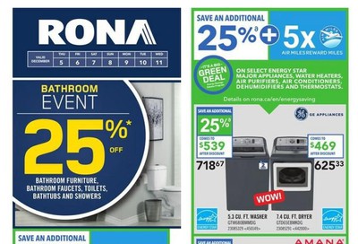Rona (ON) Flyer December 5 to 11