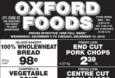 Oxford Foods Flyer December 4 to 10