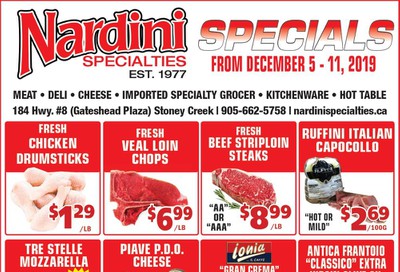 Nardini Specialties Flyer December 5 to 11