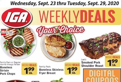 IGA Weekly Ad Flyer September 23 to September 29