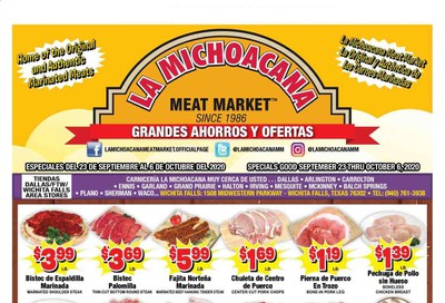 La Michoacana Meat Market Weekly Ad Flyer September 23 to October 6