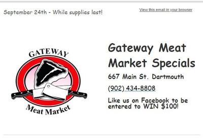Gateway Meat Market Flyer September 24 to 30