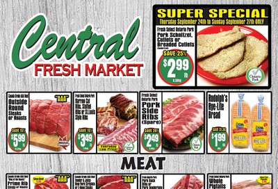 Central Fresh Market Flyer September 24 to October 1