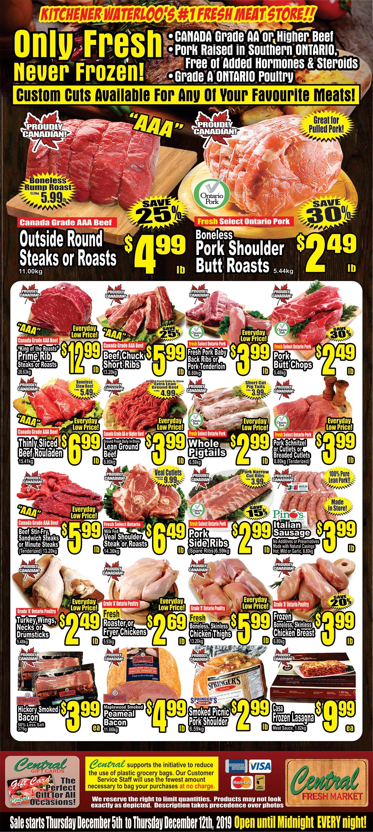 Central Fresh Market Flyer December 5 to 12