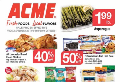 ACME Weekly Ad Flyer September 25 to October 1