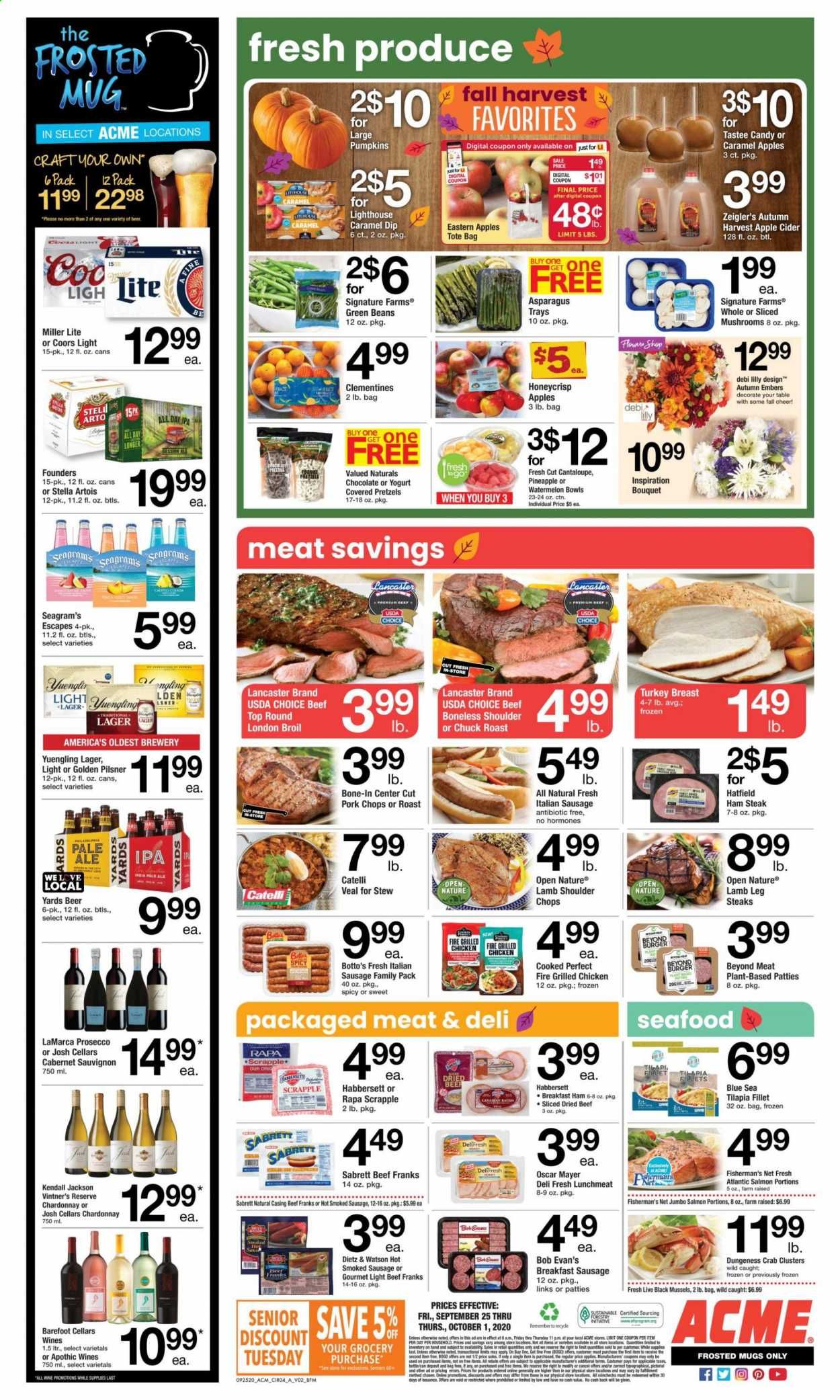 ACME Weekly Ad Flyer September 25 to October 1