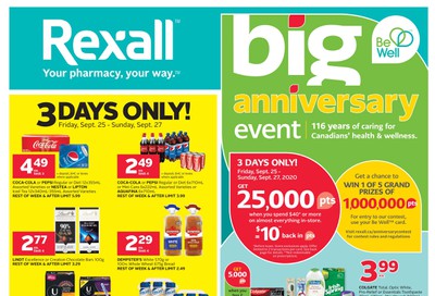 Rexall (West) Flyer September 25 to October 1