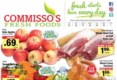 Commisso's Fresh Foods Flyer September 25 to October 1