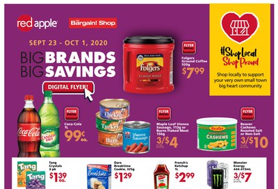 The Bargain Shop and Red Apple Stores Flyer September 23 to October 1