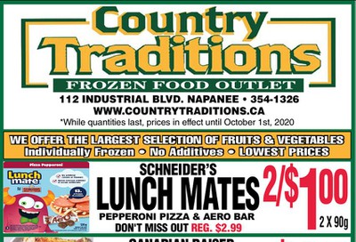 Country Traditions Flyer September 24 to October 1