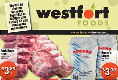 Westfort Foods Flyer September 25 to October 1