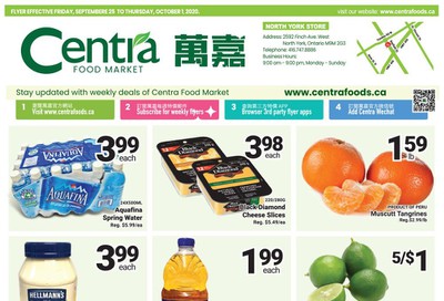 Centra Foods (North York) Flyer September 25 to October 1