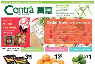 Centra Foods (Barrie) Flyer September 25 to October 1