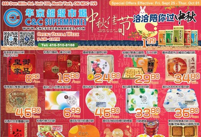 C&C Supermarket Flyer September 25 to October 1