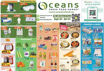 Oceans Fresh Food Market (Brampton) Flyer September 25 to October 1