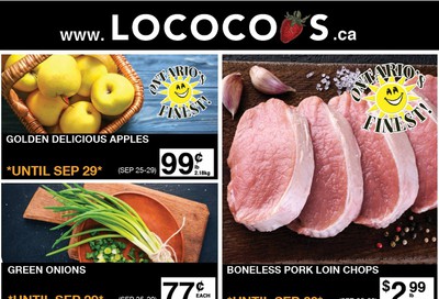 Lococo's Flyer September 25 to 29