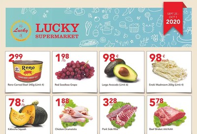 Lucky Supermarket (Winnipeg) Flyer September 25 to October 1