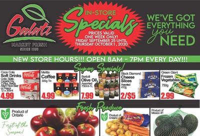 Galati Market Fresh Flyer September 25 to October 1