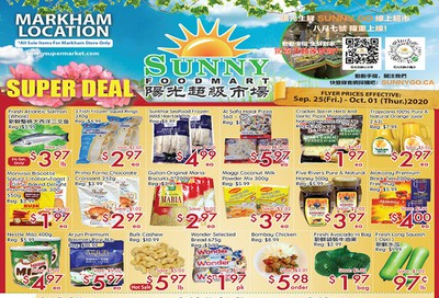 Sunny Foodmart (Markham) Flyer September 25 to October 1