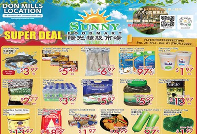 Sunny Foodmart (Don Mills) Flyer September 25 to October 1