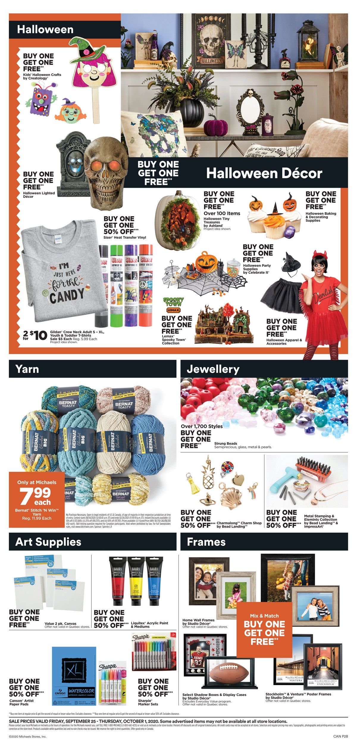 Michael's Flyer September 25 to October 1