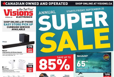 Visions Electronics Flyer September 25 to October 1