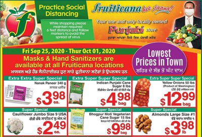 Fruiticana (Calgary) Flyer September 25 to October 1