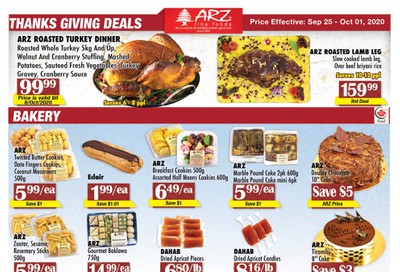 Arz Fine Foods Flyer September 25 to October 1