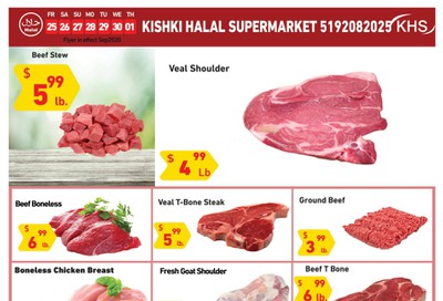 Kishki Halal Supermarket Flyer September 25 to October 1