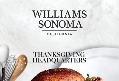 Williams-Sonoma Weekly Ad Flyer October 1 to October 31