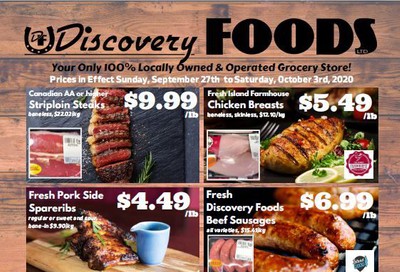Discovery Foods Flyer September 27 to October 3