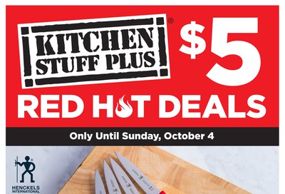 Kitchen Stuff Plus Red Hot Deals Flyer September 28 to October 4