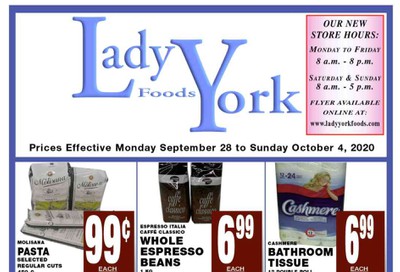 Lady York Foods Flyer September 28 to October 4