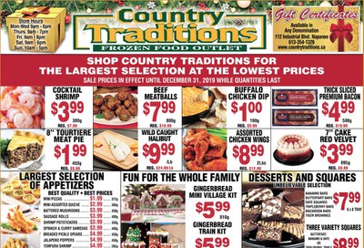Country Traditions Flyer December 5 to 31