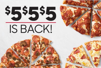 Pizza Hut Canada Promotions: $5 $5 $5 is Back for Limited Time